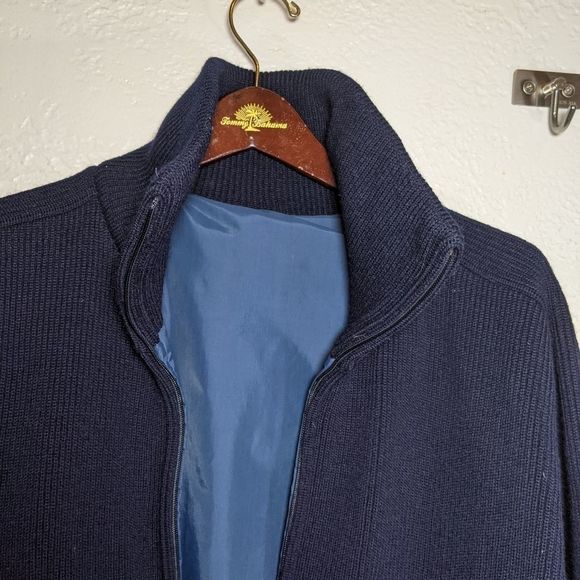 *SOLD*Vintage Reversible Wool Sweater Nylon Wind Breaker TM Athletics XL - Picture 10 of 13